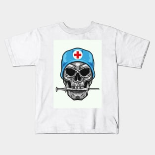 Skull nurse Kids T-Shirt